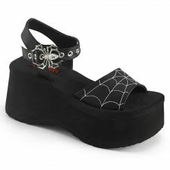 Demonia Punk & Goth FUNN-10 - Blk Vegan Leather