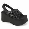 Demonia Punk & Goth FUNN-12 - Blk Vegan Leather