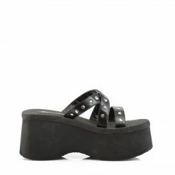 Demonia FUNN-19 - Blk Vegan Leather