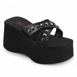 Demonia Punk & Goth FUNN-29 - Blk Vegan Leather