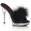 Fabulicious GLORY-501F-8 - Blk Faux Leather-Fur/Clr 1 Fabulicious GLORY-501F-8 - Blk Faux Leather-Fur/Clr