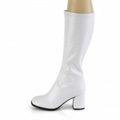 Funtasma GOGO-300-2 - White Str. Faux Leather