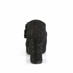 Demonia GOTHIKA-09 - Blk Satin-Lace Punk & Goth