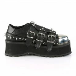 Demonia Punk & Goth GRAVEDIGGER-03 - Blk Vegan Leather