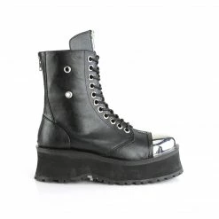 Demonia Punk & Goth GRAVEDIGGER-10 - Blk Vegan Leather