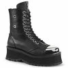 Demonia Punk & Goth GRAVEDIGGER-10 - Blk Vegan Leather