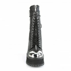 Demonia Punk & Goth GRAVEDIGGER-14 - Blk Vegan Leather