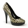 Pin Up Couture Vintage & Retro HARLOW-01 - Tan Pu (Cheetah Print)