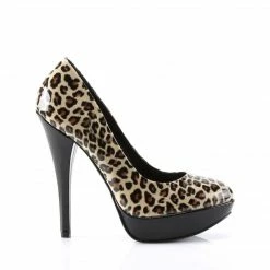 Pin Up Couture Vintage & Retro HARLOW-01 - Tan Pu (Cheetah Print)