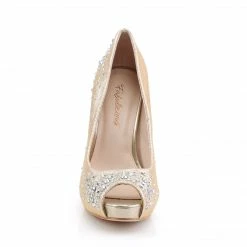 Fabulicious Bridal HEIRESS-22R - Nude Shimmering Fabric