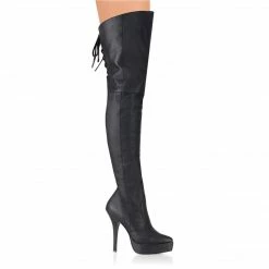 Devious INDULGE-3011 - Blk Leather (P)
