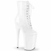 Pleaser INFINITY-1020 - Wht Pat/Wht Exotic Dancing