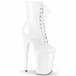 Pleaser INFINITY-1020 - Wht Pat/Wht Exotic Dancing