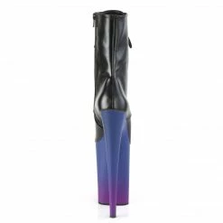 Pleaser INFINITY-1020BP - Blk Faux Leather/Blue-Purple Ombre Exotic Dancing