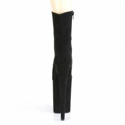 Pleaser INFINITY-1020FS - Blk Faux Suede/Blk Faux Suede