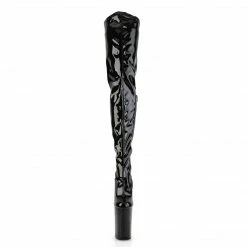Pleaser INFINITY-4000 - Blk Str Pat/Blk Exotic Dancing