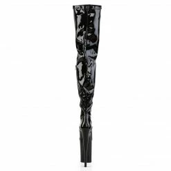 Pleaser INFINITY-4000 - Blk Str Pat/Blk Exotic Dancing