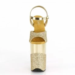 Pleaser INFINITY-909-2G - Gold Glitter/Gold Glitter