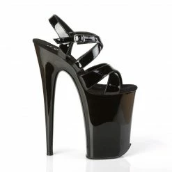Pleaser INFINITY-997 - Blk Pat/Blk