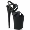 Pleaser Exotic Dancing INFINITY-997 - Blk Faux Leather/Blk Matte