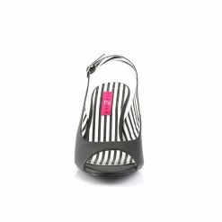 Pleaser Pink Label JENNA-02 - Blk Faux Leather Drag Queen