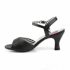 Pleaser Pink Label JENNA-09 - Blk Faux Leather 9 Pleaser Pink Label JENNA-09 - Blk Faux Leather