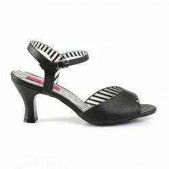 Pleaser Pink Label JENNA-09 - Blk Faux Leather 11 Pleaser Pink Label JENNA-09 - Blk Faux Leather