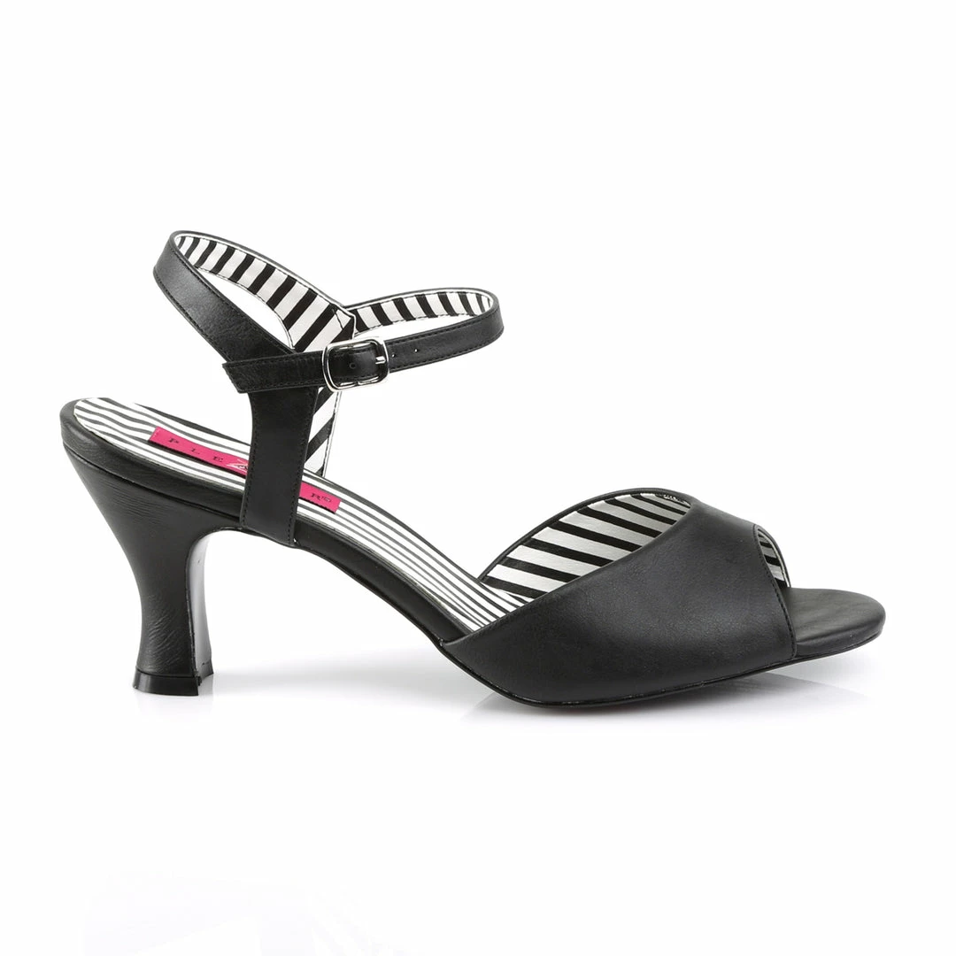 Pleaser Pink Label JENNA-09 - Blk Faux Leather 7 Pleaser Pink Label JENNA-09 - Blk Faux Leather