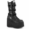 Demonia Punk & Goth KERA-110 - Blk Vegan Leather-Pat