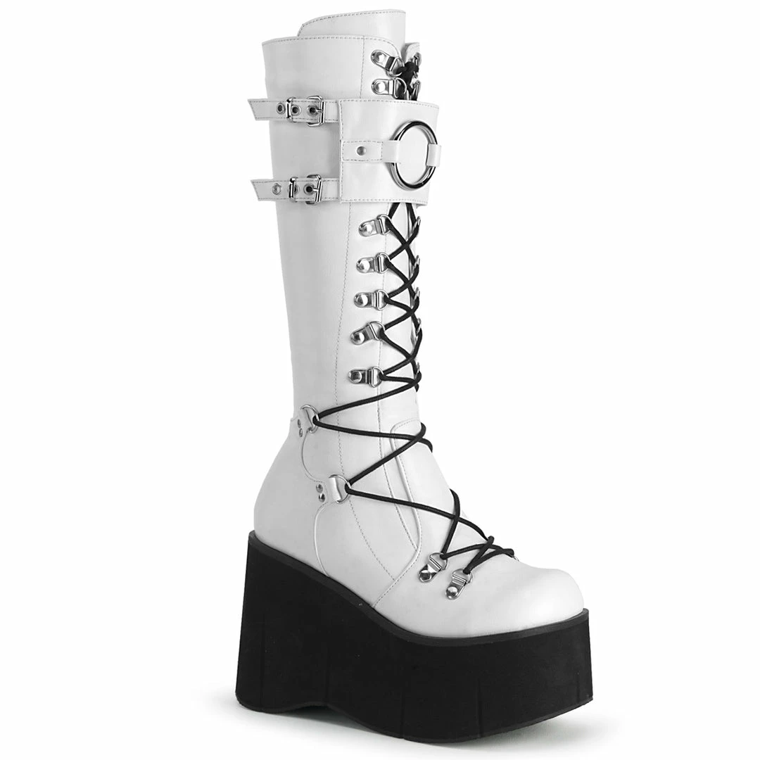 Demonia KERA-200 - Wht Vegan Leather 3 Demonia KERA-200 - Wht Vegan Leather