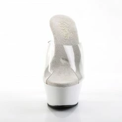 Pleaser KISS-201 - Clr/Wht