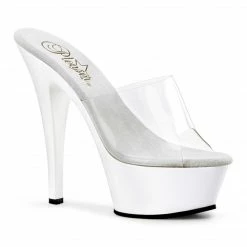 Pleaser KISS-201 - Clr/Wht