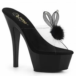 Pleaser Exotic Dancing KISS-201BUNNY - Clr/Blk
