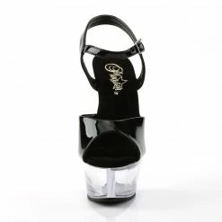 Pleaser Exotic Dancing KISS-209 - Blk Pat/Clr