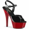 Pleaser Exotic Dancing KISS-209 - Blk Pat/Red
