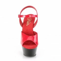 Pleaser Exotic Dancing KISS-209 - Red Pat/Blk