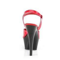 Pleaser Exotic Dancing KISS-209 - Red Pat/Blk