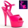 Pleaser KISS-209UV - Neon H. Pink/H. Pink Exotic Dancing