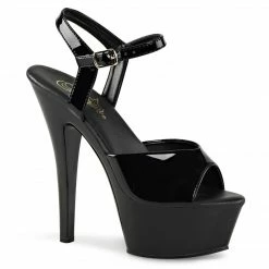 Pleaser KISS-209VL - Blk Pat/Blk
