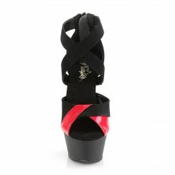 Pleaser Exotic Dancing KISS-221 - Blk Nubuck-Red Pat/Blk Matte-Red 8 Pleaser Exotic Dancing KISS-221 - Blk Nubuck-Red Pat/Blk Matte-Red