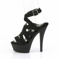 Pleaser KISS-241 - Blk Elastic Band/Blk Matte