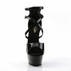 Pleaser Exotic Dancing KISS-254 - Blk Pat/Blk