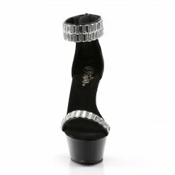 Pleaser Exotic Dancing KISS-269RS - Blk/Blk