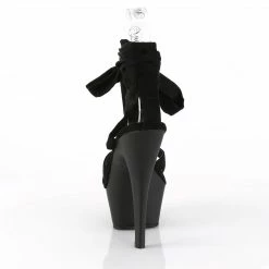 Pleaser KISS-274 - Blk Faux Suede/Blk Matte Exotic Dancing