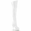 Pleaser KISS-3010 - Wht Pat/Wht 1 Pleaser KISS-3010 - Wht Pat/Wht
