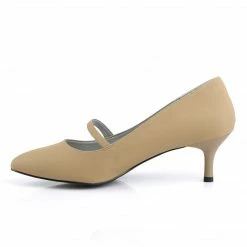 Pleaser Pink Label KITTEN-03 - Taupe Nubuck