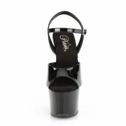 Pleaser KNUCKS-709 - Blk Pat/Blk Exotic Dancing