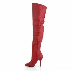 Pleaser LEGEND-8899 - Red Leather (P)
