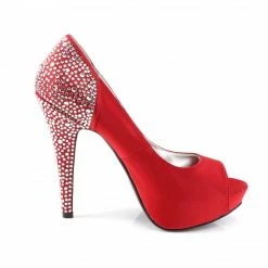 Fabulicious LOLITA-08 - Rouge Silk Satin Party & Prom