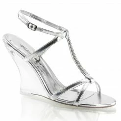 Fabulicious LOVELY-428 - Slv Metallic Pu/Clr